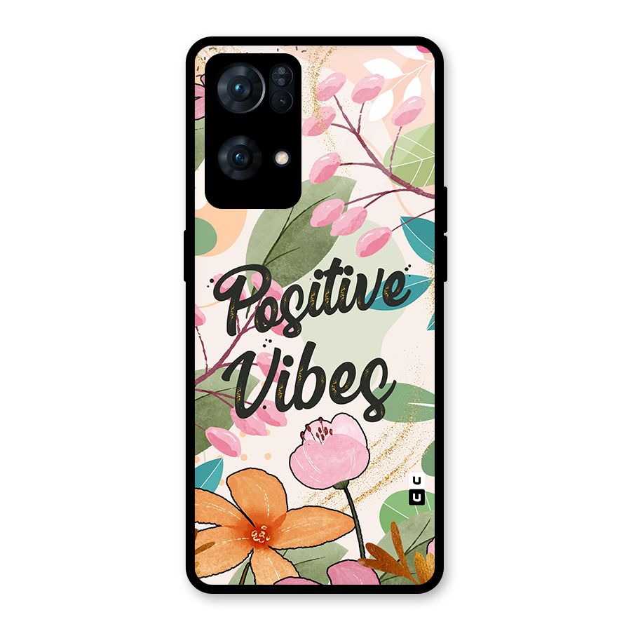 Positive Vibes Glass Back Case for Oppo Reno7 Pro 5G