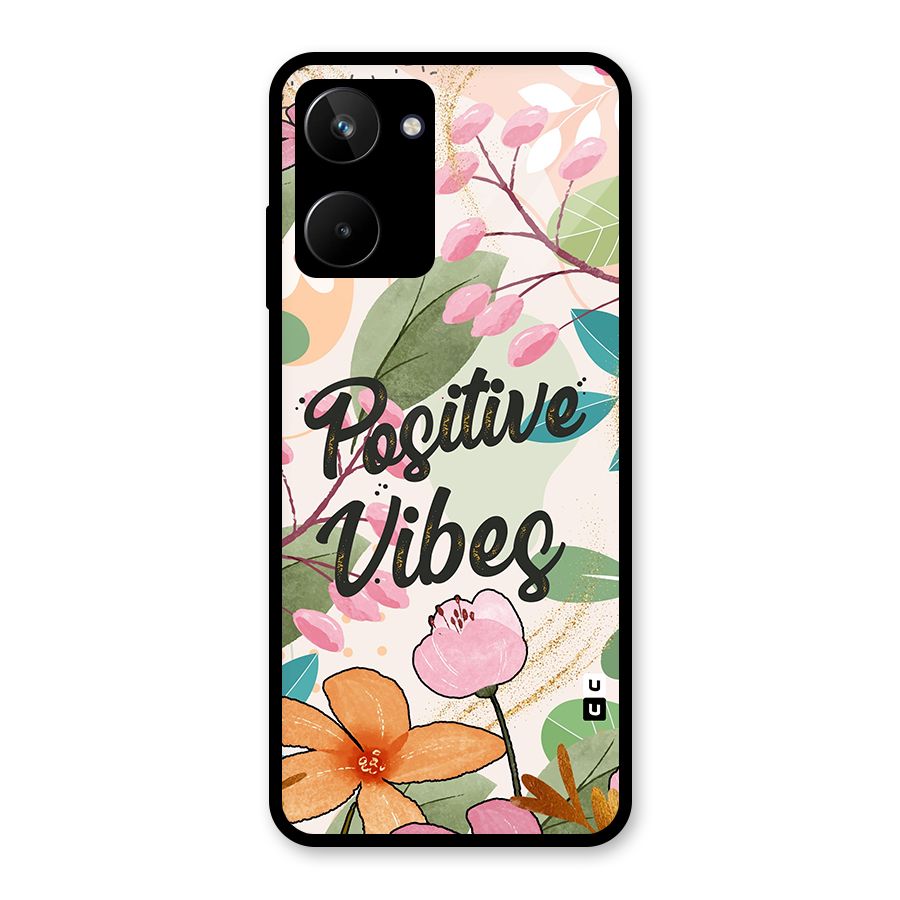 Positive Vibes Glass Back Case for Realme 10