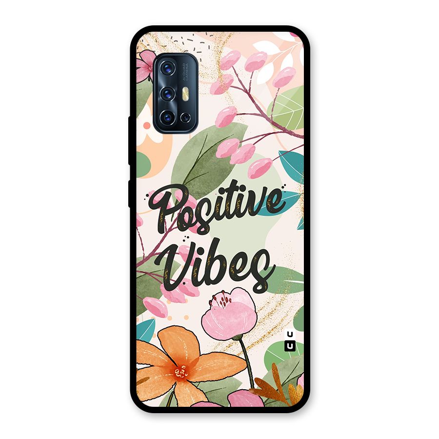 Positive Vibes Glass Back Case for Vivo V17