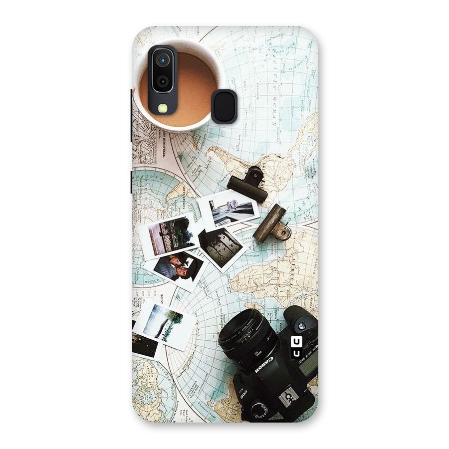 Post Stamps Travel Back Case for Galaxy M10s
