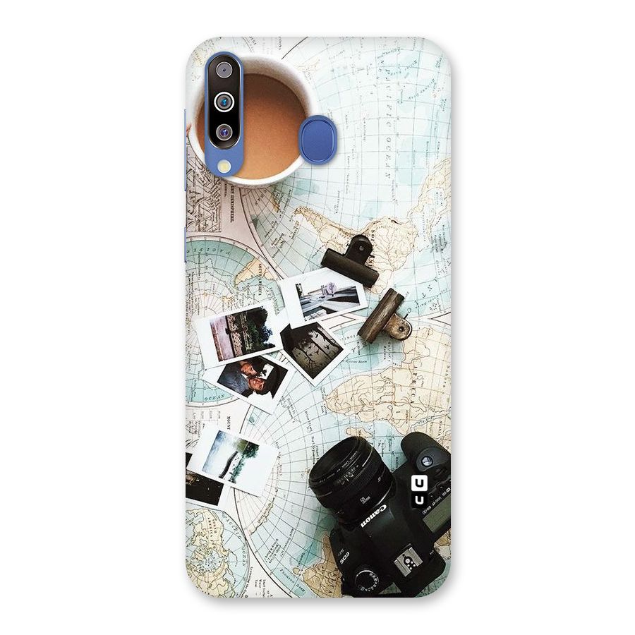 Post Stamps Travel Back Case for Galaxy M30