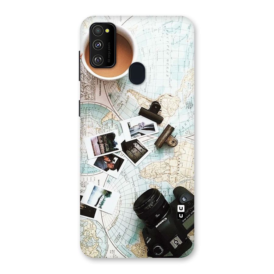 Post Stamps Travel Back Case for Galaxy M30s