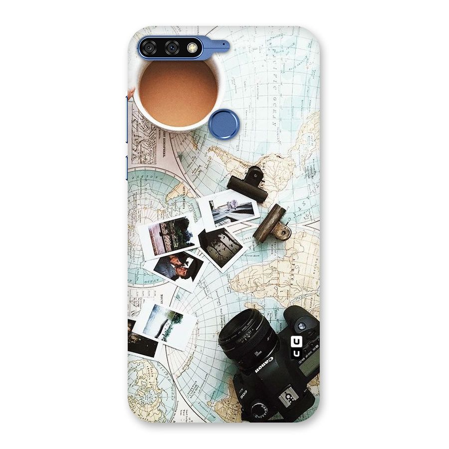 Post Stamps Travel Back Case for Honor 7C