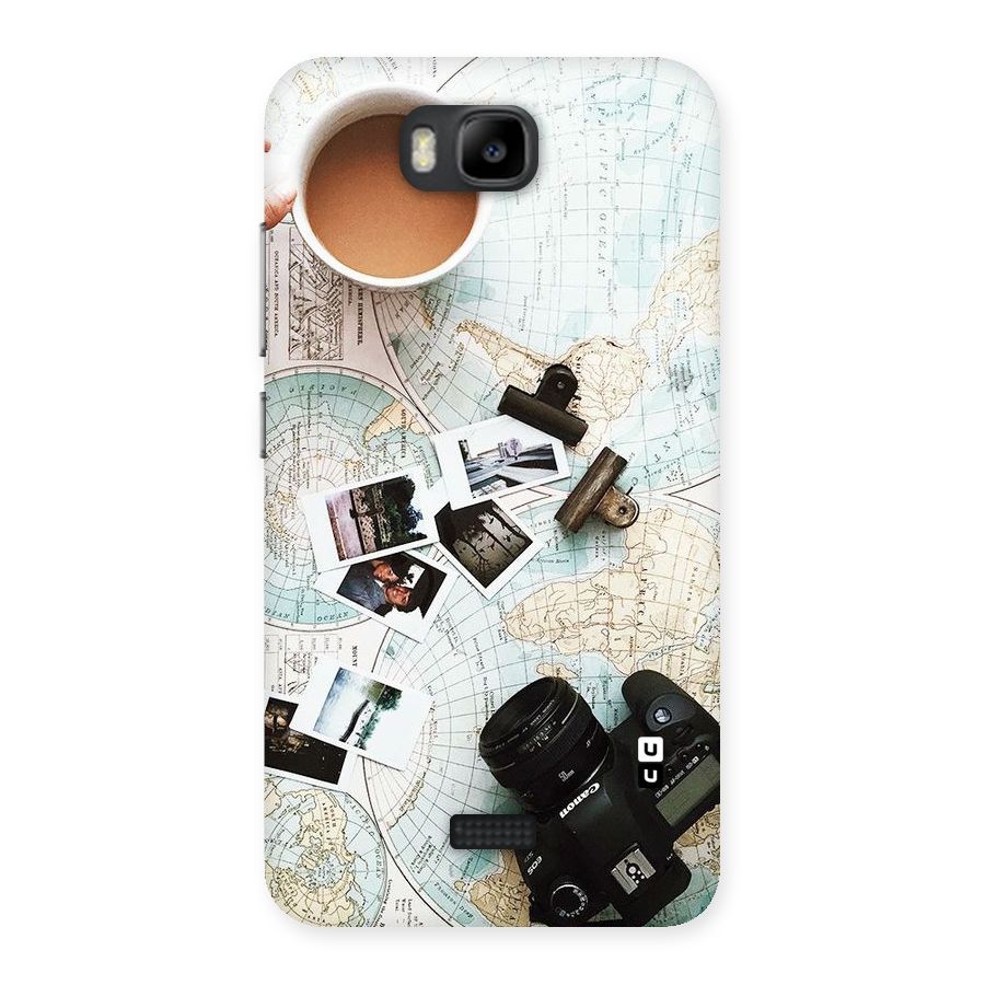 Post Stamps Travel Back Case for Honor Bee