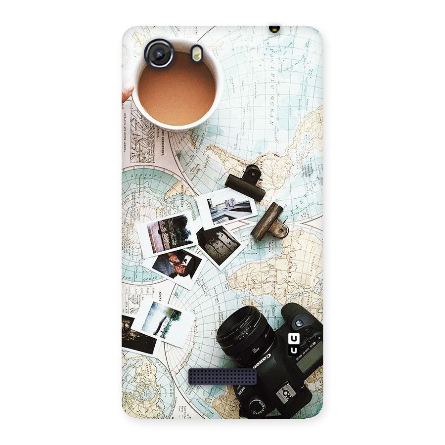 Post Stamps Travel Back Case for Micromax Unite 3