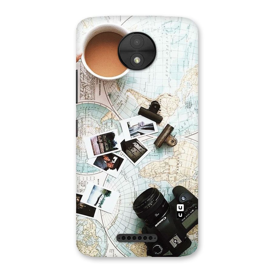 Post Stamps Travel Back Case for Moto C