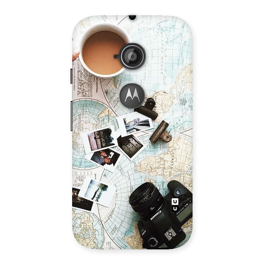 Post Stamps Travel Back Case for Moto E 2nd Gen