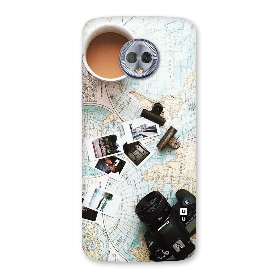Post Stamps Travel Back Case for Moto G6 Plus