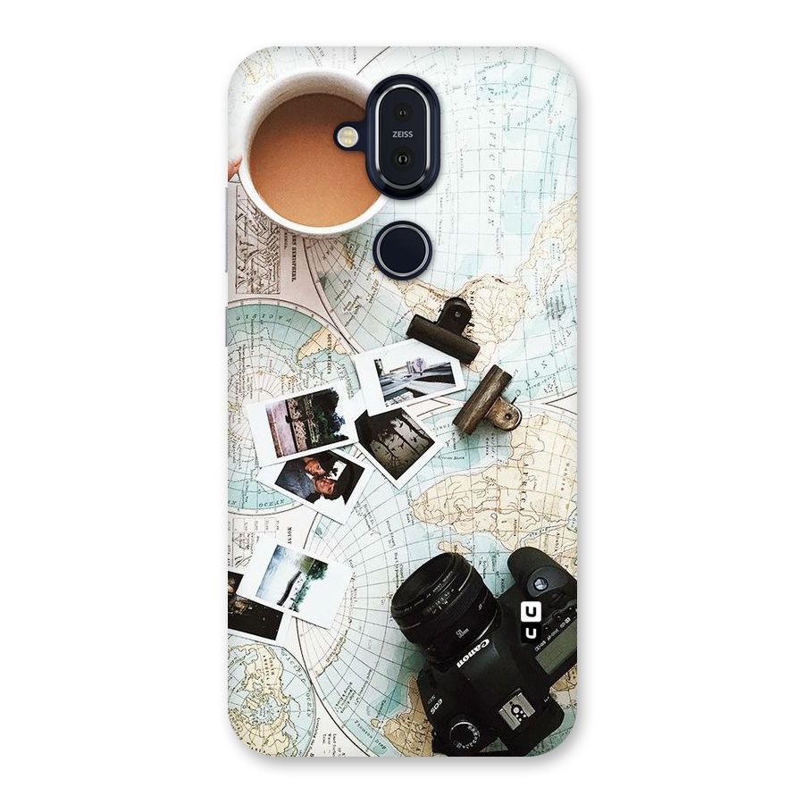 Post Stamps Travel Back Case for Nokia 8.1