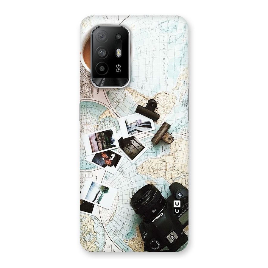 Post Stamps Travel Back Case for Oppo F19 Pro Plus 5G