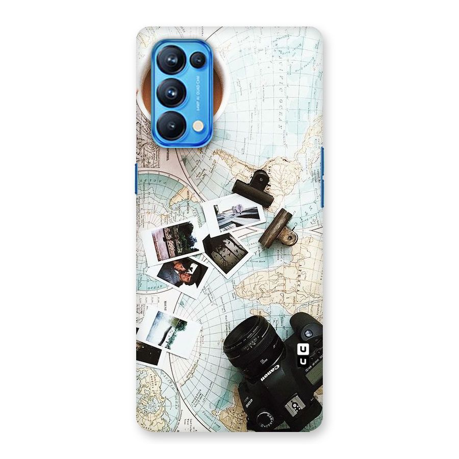 Post Stamps Travel Back Case for Oppo Reno5 Pro 5G