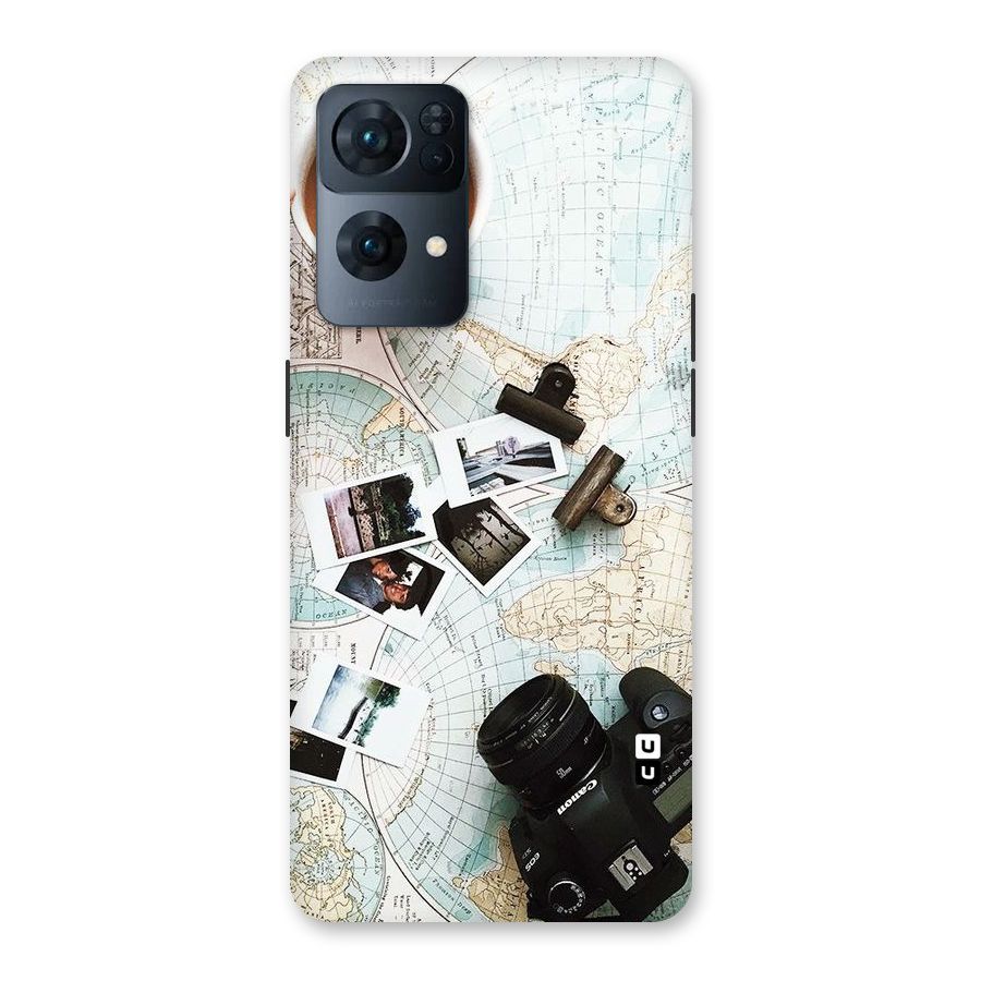 Post Stamps Travel Back Case for Oppo Reno7 Pro 5G