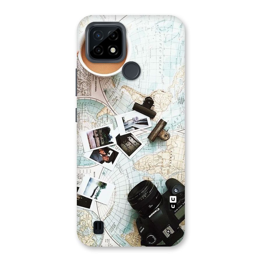 Post Stamps Travel Back Case for Realme C21