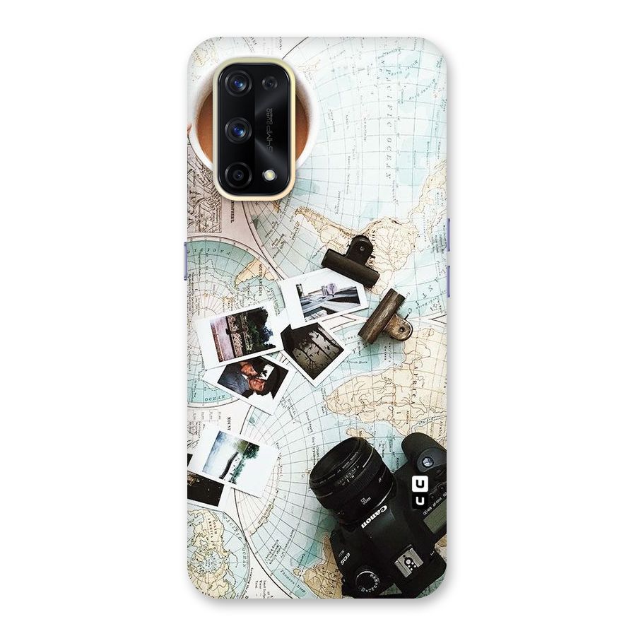 Post Stamps Travel Glass Back Case for Realme X7 Pro