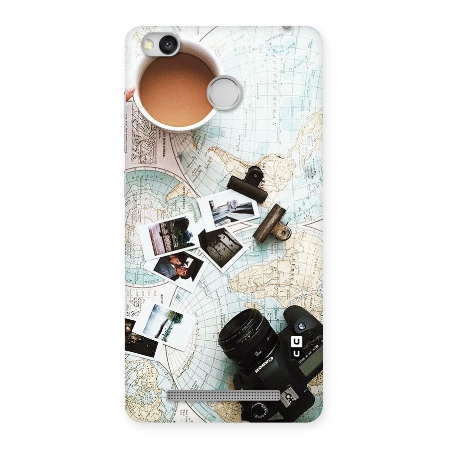 Post Stamps Travel Back Case for Redmi 3S Prime