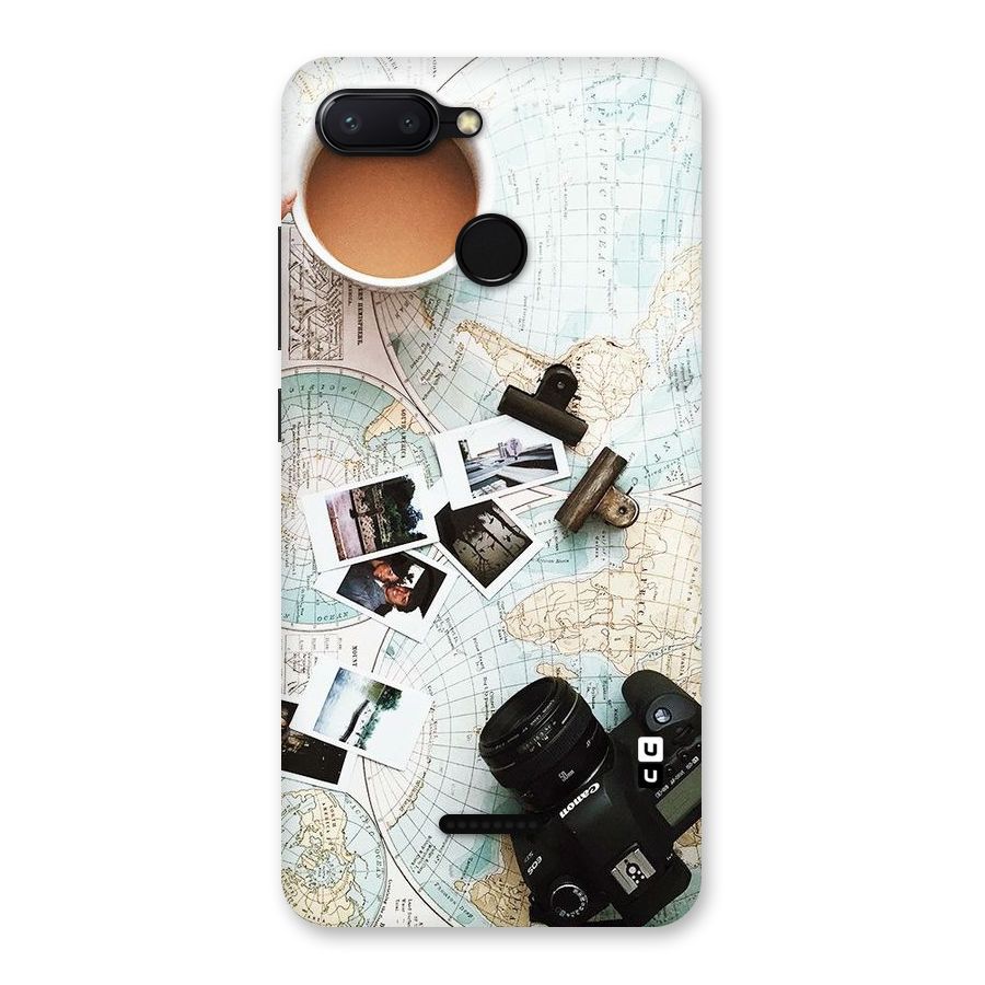 Post Stamps Travel Back Case for Redmi 6