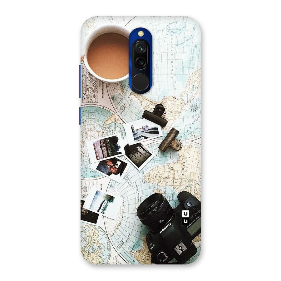 Post Stamps Travel Back Case for Redmi 8