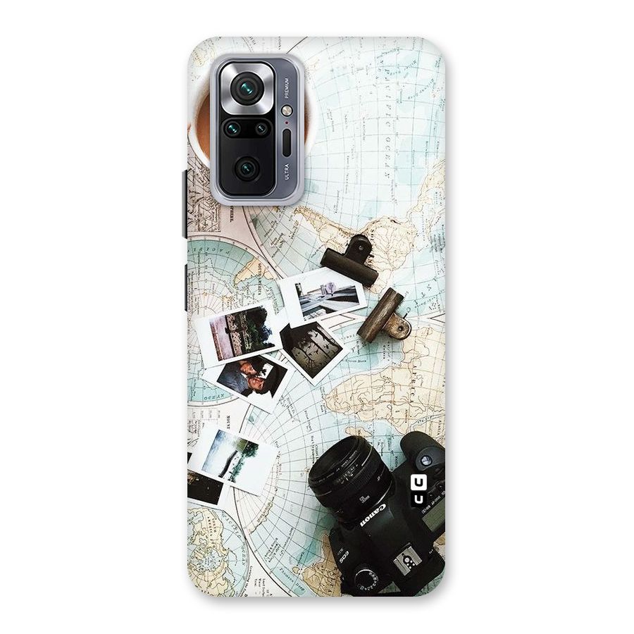 Post Stamps Travel Back Case for Redmi Note 10 Pro Max