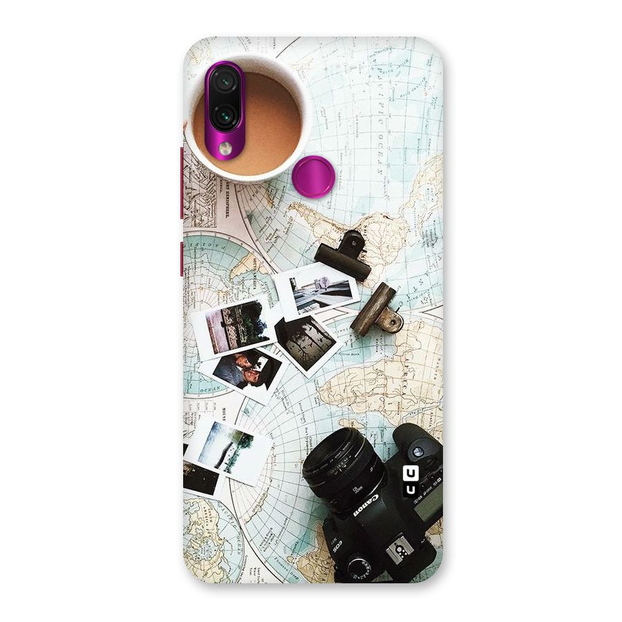 Post Stamps Travel Back Case for Redmi Note 7 Pro
