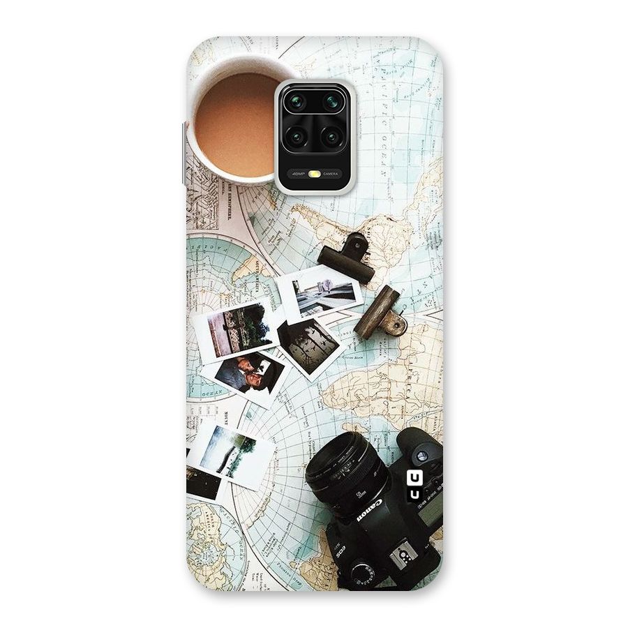 Post Stamps Travel Back Case for Redmi Note 9 Pro Max