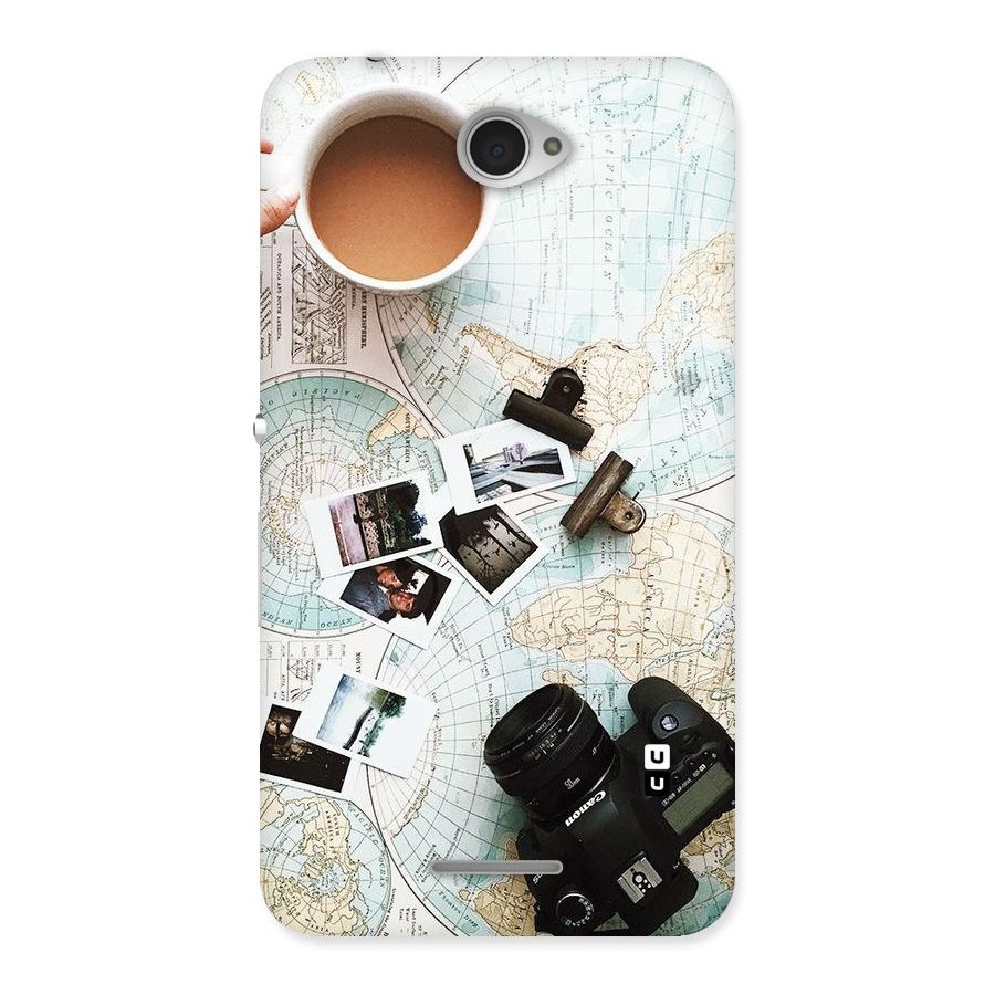 Post Stamps Travel Back Case for Sony Xperia E4