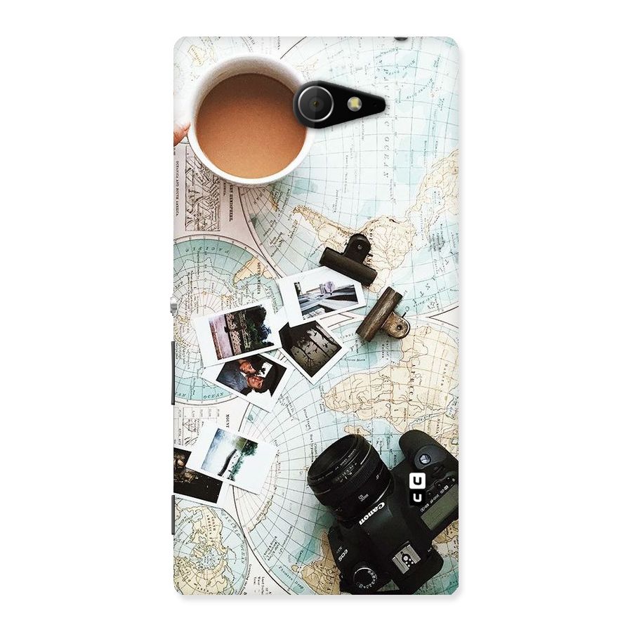 Post Stamps Travel Back Case for Sony Xperia M2