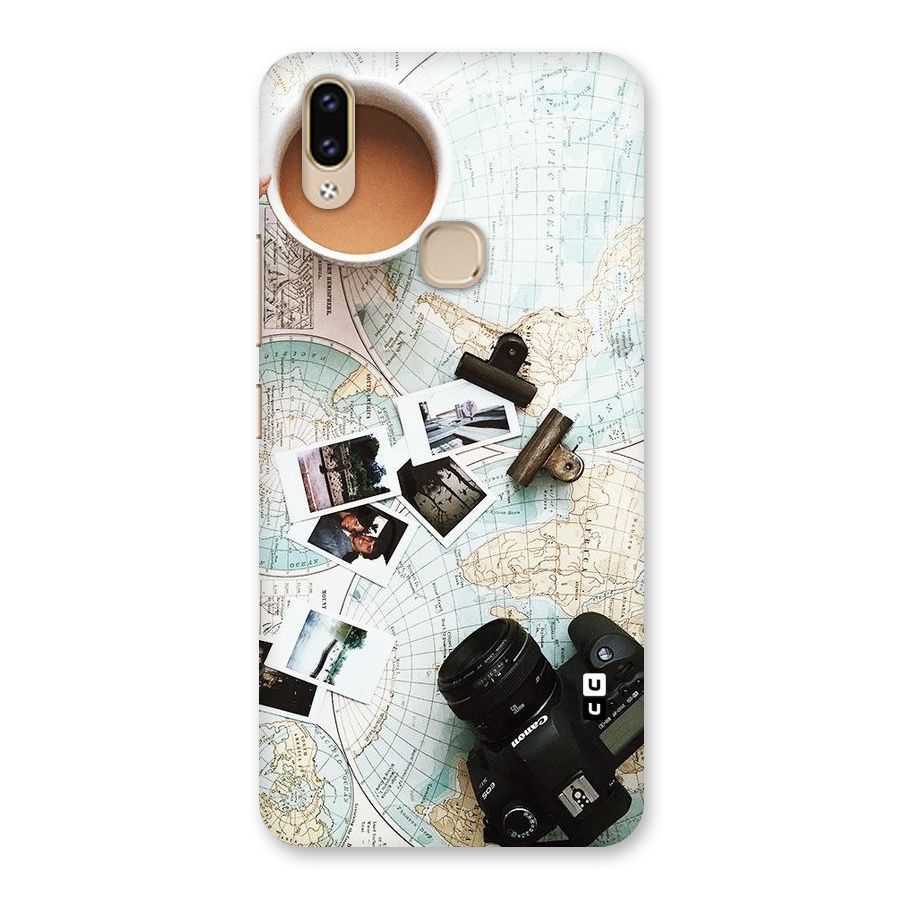 Post Stamps Travel Back Case for Vivo V9 Youth