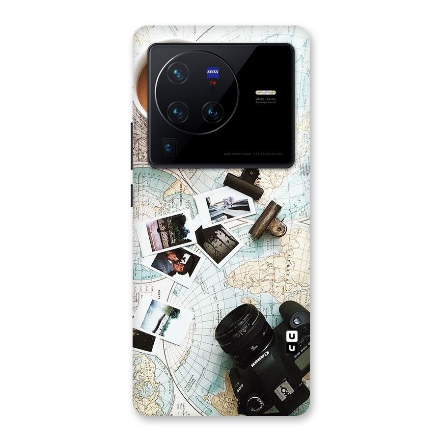 Post Stamps Travel Back Case for Vivo X80 Pro