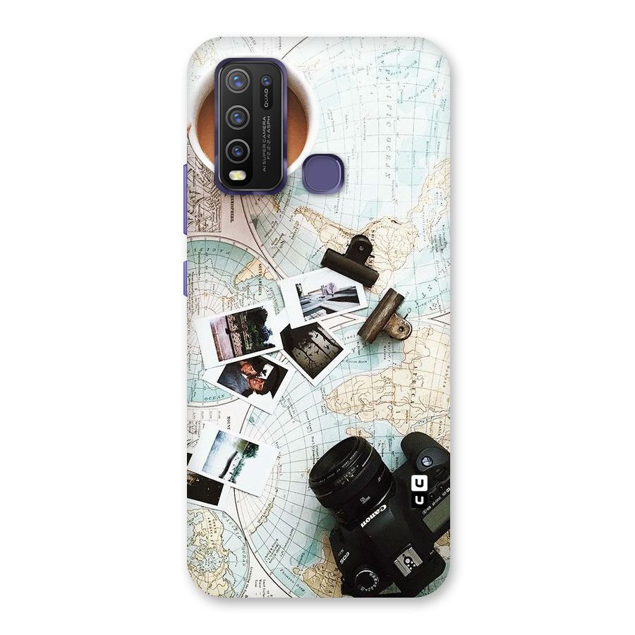 Post Stamps Travel Back Case for Vivo Y50