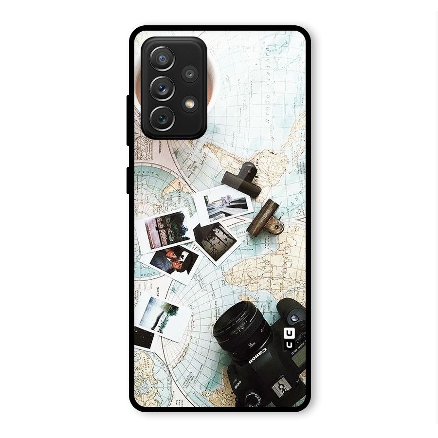 Post Stamps Travel Glass Back Case for Galaxy A72