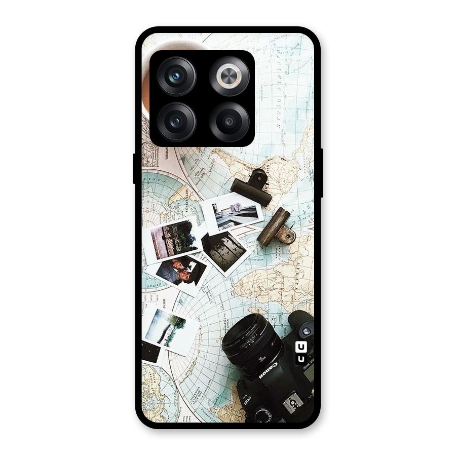 Post Stamps Travel Glass Back Case for OnePlus 10T