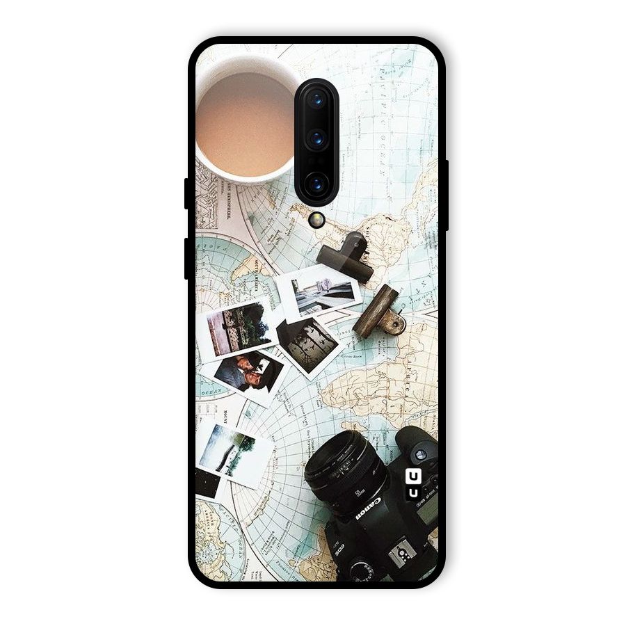 Post Stamps Travel Glass Back Case for OnePlus 7 Pro