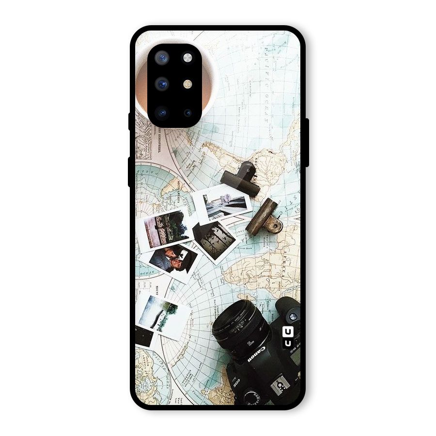 Post Stamps Travel Glass Back Case for OnePlus 8T