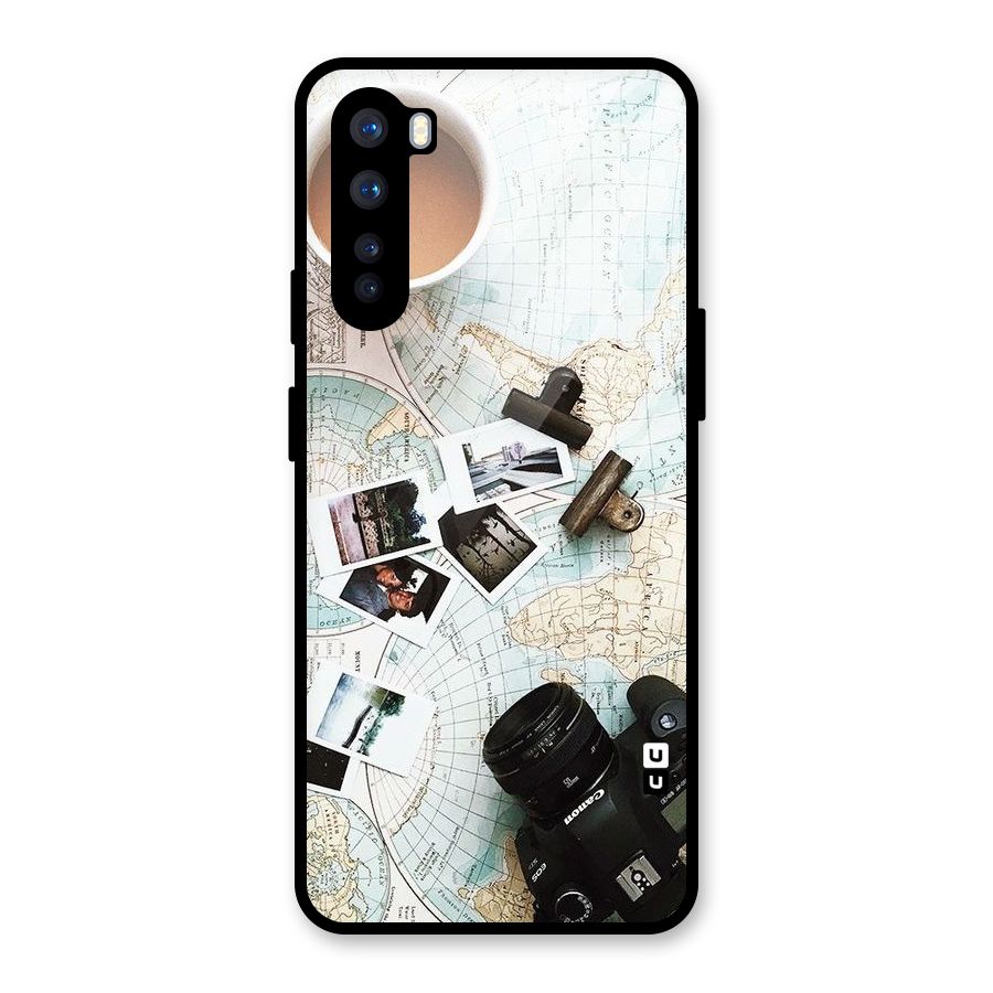 Post Stamps Travel Glass Back Case for OnePlus Nord