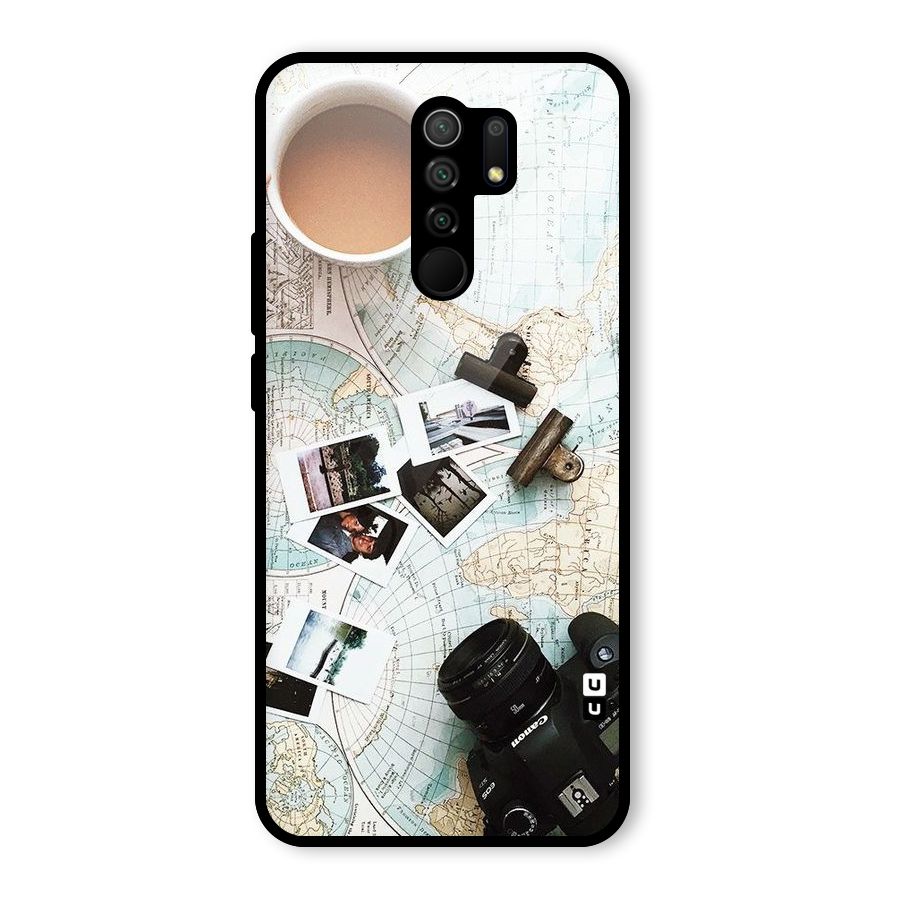 Post Stamps Travel Glass Back Case for Poco M2