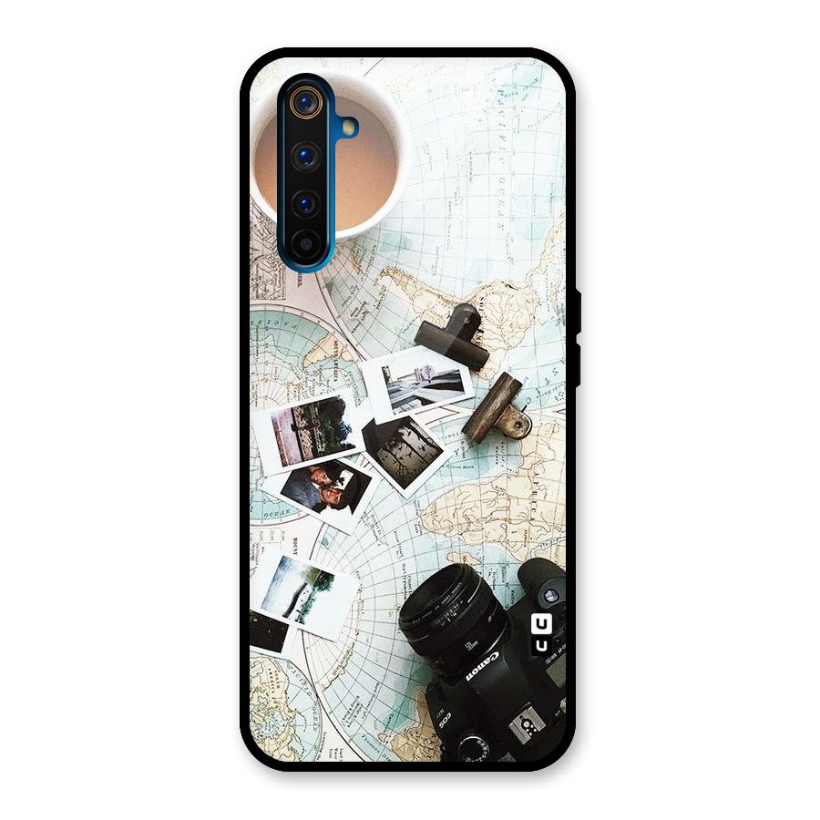 Post Stamps Travel Glass Back Case for Realme 6 Pro