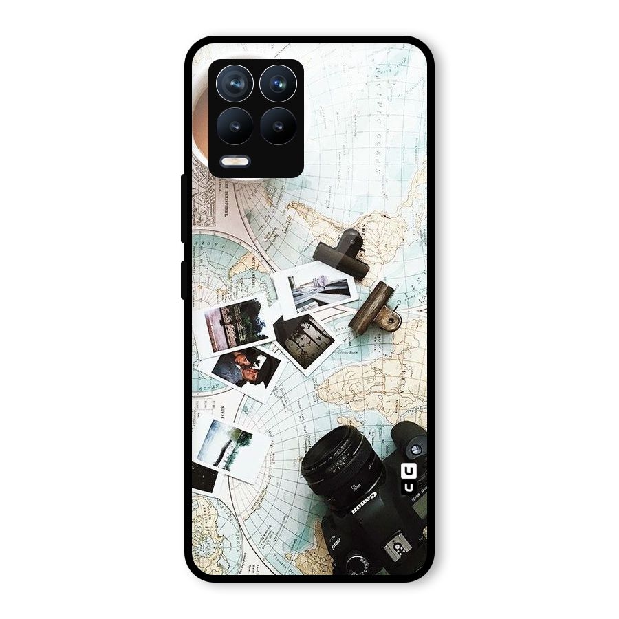 Post Stamps Travel Glass Back Case for Realme 8 Pro