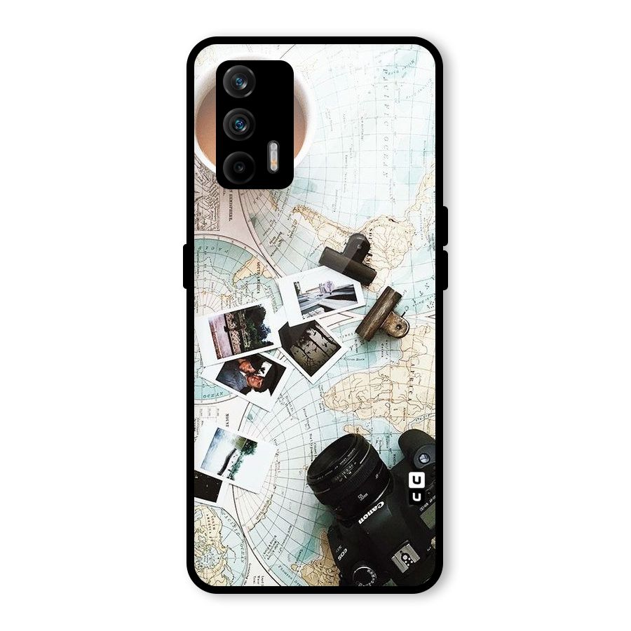 Post Stamps Travel Glass Back Case for Realme GT 5G