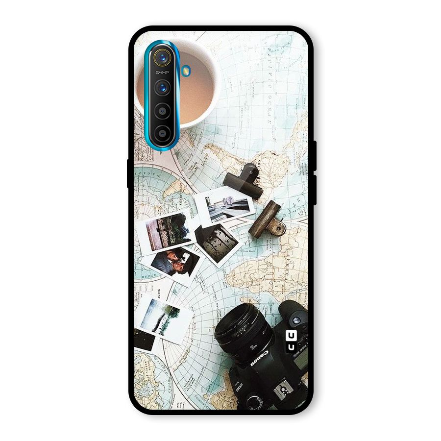 Post Stamps Travel Glass Back Case for Realme X2