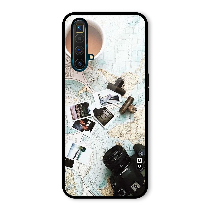 Post Stamps Travel Glass Back Case for Realme X3 SuperZoom