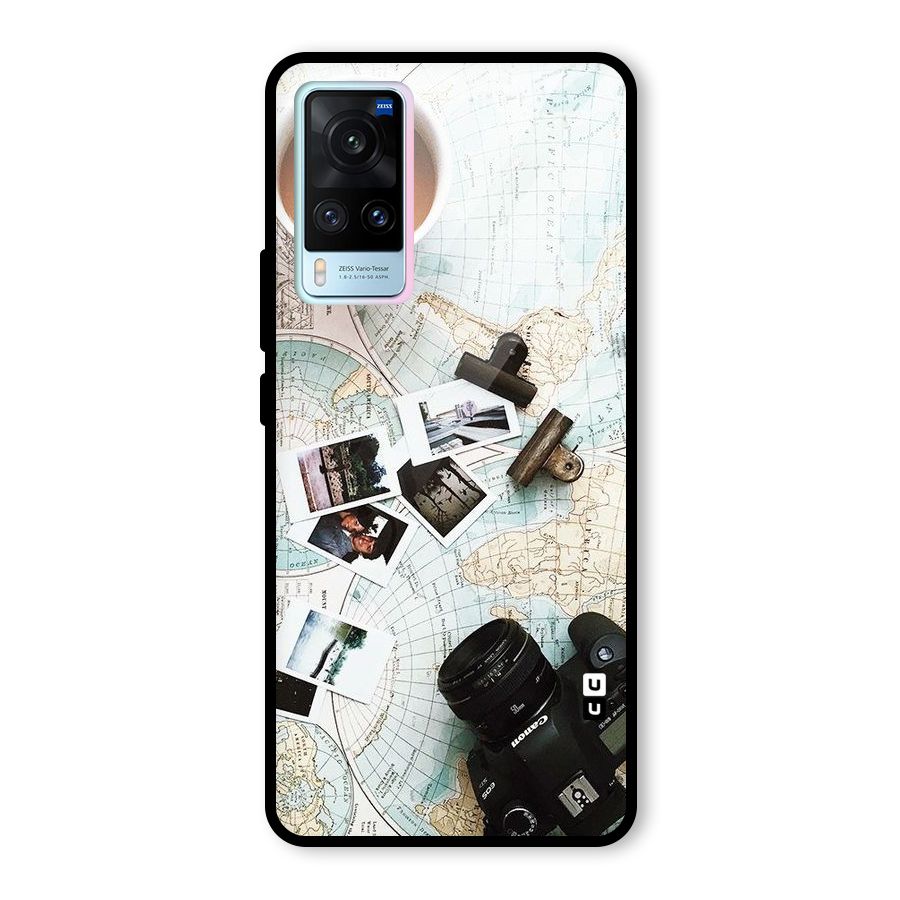 Post Stamps Travel Glass Back Case for Vivo X60