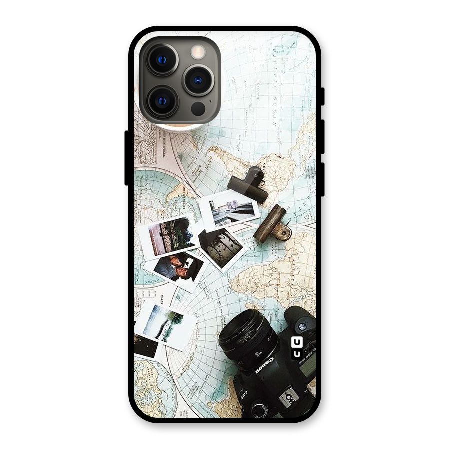 Post Stamps Travel Glass Back Case for iPhone 12 Pro Max
