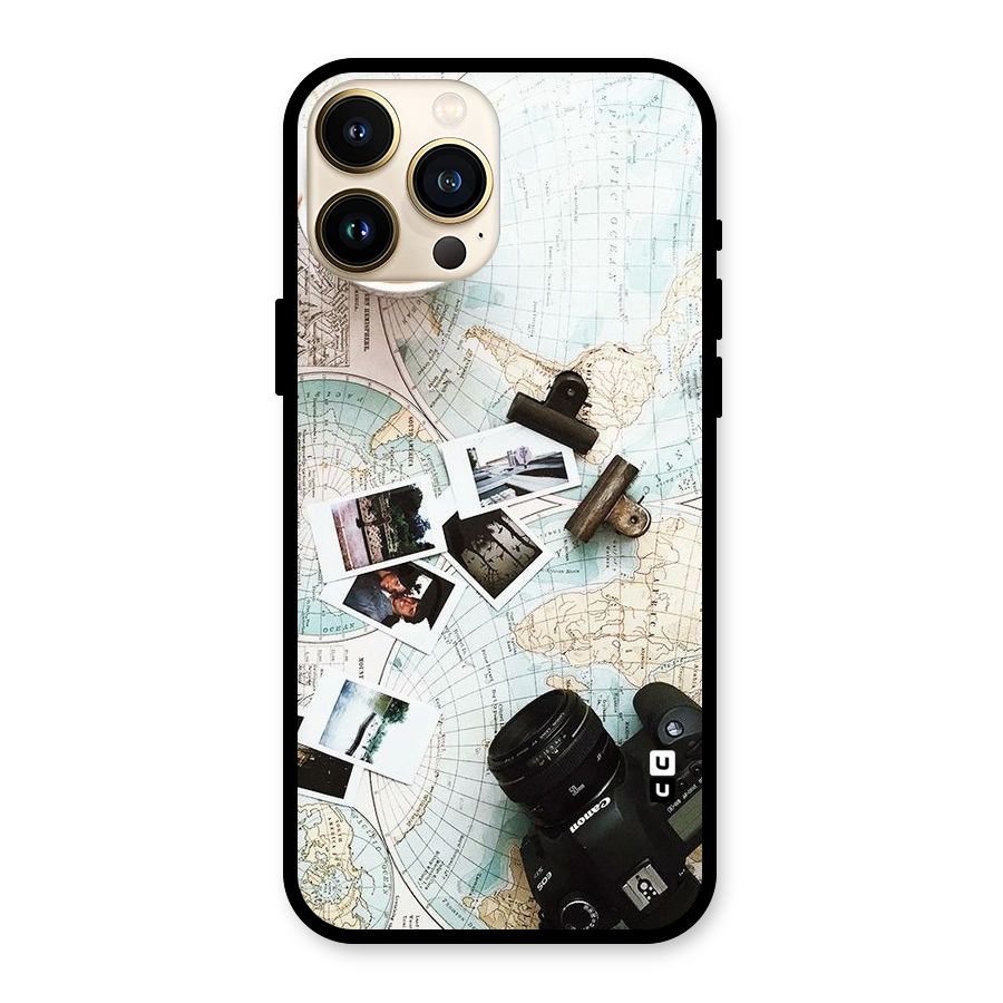 Post Stamps Travel Glass Back Case for iPhone 13 Pro Max