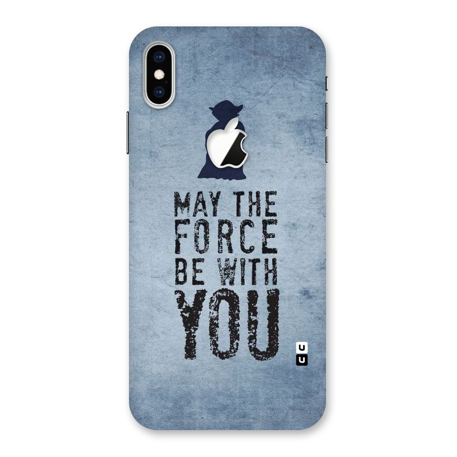 Power With You Back Case for iPhone XS Max Apple Cut
