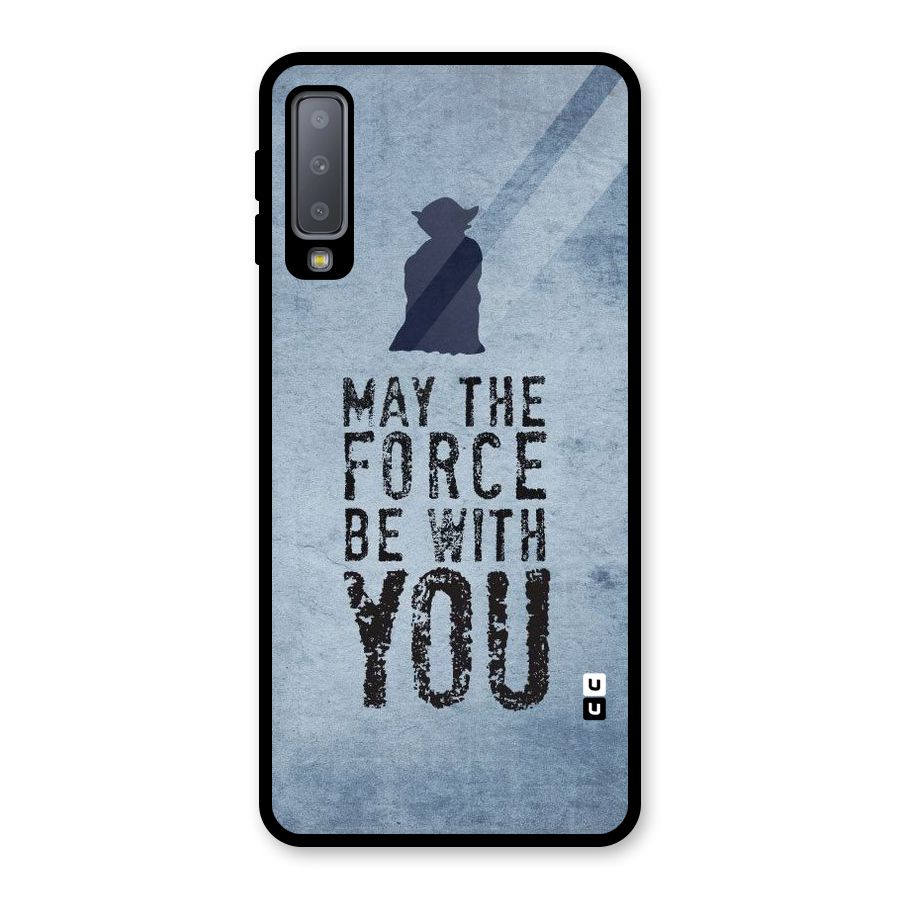 Power With You Glass Back Case for Galaxy A7 (2018)