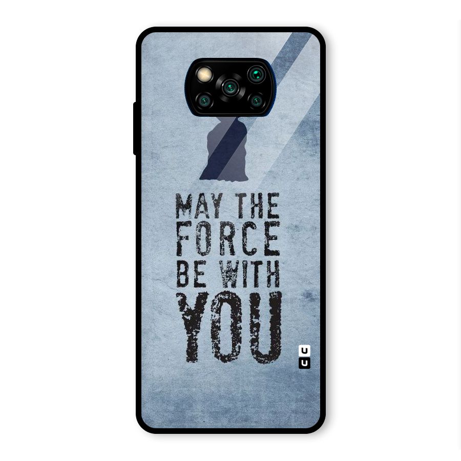 Power With You Glass Back Case for Poco X3 Pro