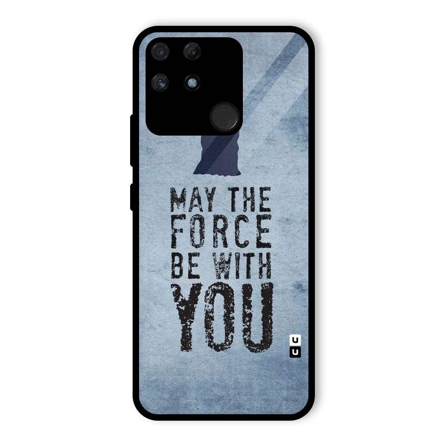 Power With You Glass Back Case for Realme Narzo 50A