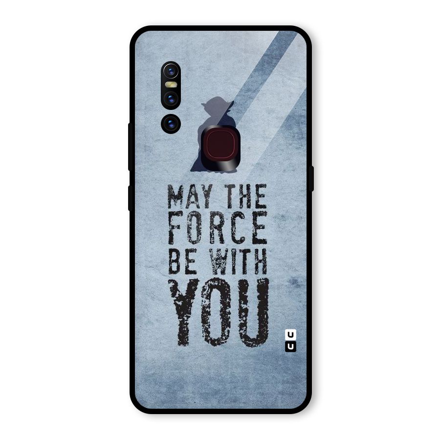 Power With You Glass Back Case for Vivo V15