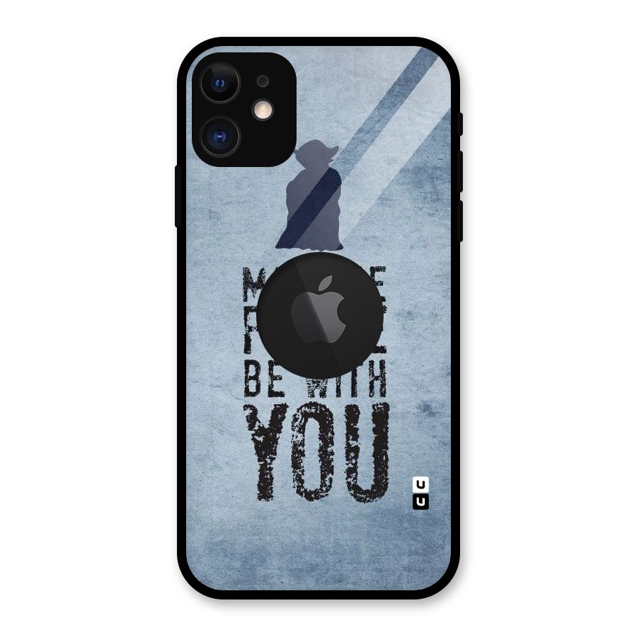 Power With You Glass Back Case for iPhone 11 Logo Cut