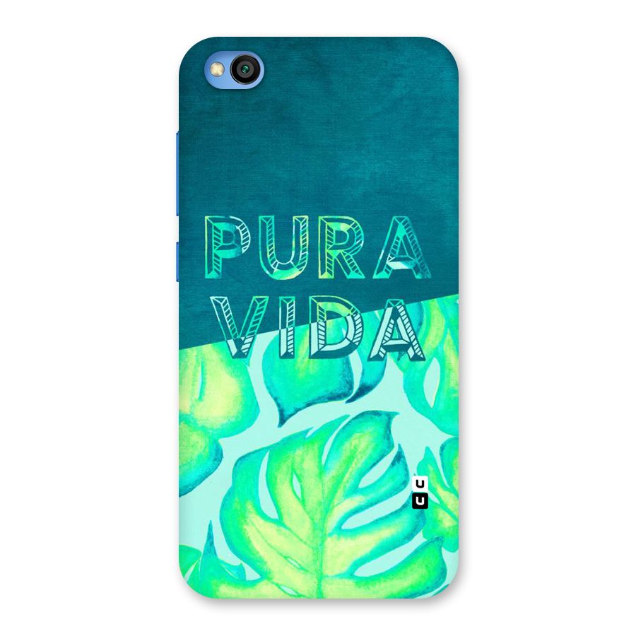 Pre Vida Back Case for Redmi Go